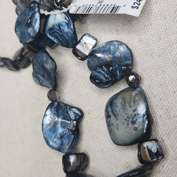 Style & Co 3-PC Set Shell Stone Bracelet Set in Blue - Picture 5 of 5